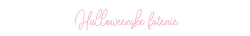 Halloweenske fotenie